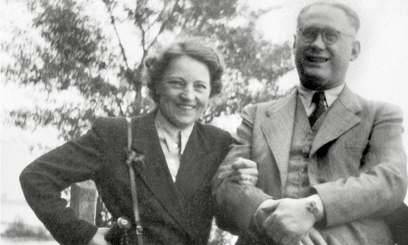 Elektriker-Meister Adolf Cummerow und Hertha Cummerow, die Gründer der Elektriker-Firma H. Cummerow OHG.